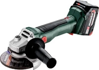 Metabo W 18 L BL 9-125 Akku-Winkelschleifer 2 x 4 Ah Li-Ion in metaBox 165 L -
