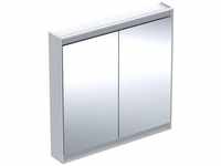 Geberit ONE Vorbau-Spiegelschrank 2 Türen mit Beleuchtung 900 x 900 x 150 mm - Weiß