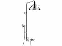 Axor Showers Showerpipe 240 2jet mit Thermostat und Kopfbrause - Brushed Red Gold -