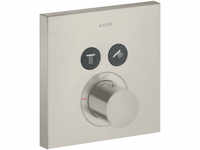 Axor ShowerSelect Thermostat eckig für 2 Verbraucher Unterputz - Edelstahl Optic -