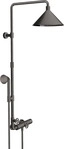 Axor Showers Showerpipe 240 2jet mit Thermostat und Kopfbrause - Brushed Black...