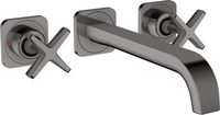 Axor Citterio E 3-Loch Waschtischarmatur Unterputz - Polished Black Chrome -...