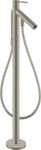Axor Starck Einhebel-Wannenmischer Bodenmontage mit Pingriff - Brushed Nickel -