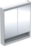 Geberit ONE Vorbau-Spiegelschrank mit Nische 2 T&uuml;ren mit Beleuchtung 750 x 900...