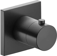 Keuco IXMO Thermostatarmatur eckig - Schwarzchrom geb&uuml;rstet - 59553130002