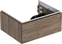 Geberit ONE Waschtischunterschrank mit 1 Schublade 592 x 266 x 470 mm - Nussbaum