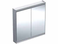 Geberit ONE Vorbau-Spiegelschrank 2 Türen mit Beleuchtung 900 x 900 x 150 mm -