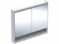 Geberit ONE Vorbau-Spiegelschrank mit Nische 2 Türen mit Beleuchtung 1050 x 900 x