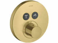 Axor ShowerSelect Thermostat rund für 2 Verbraucher Unterputz - Brushed Brass -