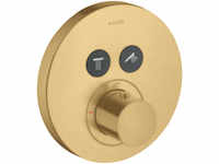 Axor ShowerSelect Thermostat rund für 2 Verbraucher Unterputz - Brushed Gold...