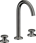 Axor One 3-Loch Waschtischarmatur Select 170 mit Push-Open Ablaufgarnitur - Polished