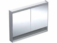 Geberit ONE Vorbau-Spiegelschrank mit Nische 2 Türen mit Beleuchtung 1200 x 900 x