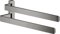Axor Universal abgerundet Handtuchhalter zweiarmig - Polished Black Chrome - 42821330