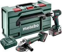 Metabo Combo Set 2.4.1 18V Akku-Bohrschrauber BS 18 LT & Akku-Winkelschleifer W 18 L