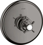 Axor Montreux Thermostat HighFlow Unterputz mit Kreuzgriff - Polished Black...