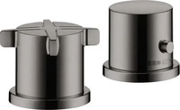 Axor Citterio E 2-Loch Wannenrandarmatur mit Thermostat - Polished Black Chrome...