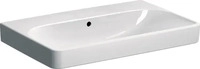 Geberit Smyle Square Waschtisch ohne Hahnloch mit &Uuml;berlauf 750 x 480 mm -...