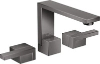 Axor Edge 3-Loch Waschtischarmatur 130 mit Push-Open Ablaufgarnitur - Polished...