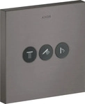 Axor ShowerSelect Absperrventil eckig f&uuml;r 3 Verbraucher Unterputz - Brushed...