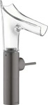 Axor Starck V Einhebel-Waschtischmischer 220 mit Glasauslauf - Brushed Black...