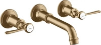 Axor Montreux 3-Loch Waschtischarmatur Hebelgriff Unterputz - Brushed Bronze -
