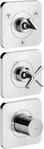 Axor Citterio E Thermostatmodul f&uuml;r 3 Verbraucher Unterputz - Edelstahl Optic -
