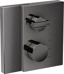 Axor Edge Thermostat mit Absperr- und Umstellventil Unterputz - Polished Black Chrome