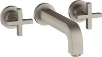 Axor Citterio 3-Loch Waschtischarmatur Kreuzgriff Unterputz Ausladung 222 mm -