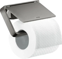 Axor Universal abgerundet Toilettenpapierhalter mit Deckel - Polished Black Chrome -