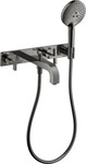 Axor Citterio 3-Loch Wannenarmatur mit Platte Unterputz mit Kreuzgriff - Polished