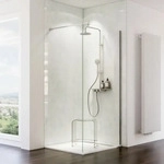 Schulte ExpressPlus 72H Decodesign Duschr&uuml;ckwand Hochglanz - Stein Marmor hell -