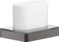 Axor Universal abgerundet Zahnputzbecher - Brushed Black Chrome - 42834340