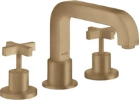 Axor Citterio 3-Loch Wannenrandarmatur mit Kreuzgriff - Brushed Bronze -...