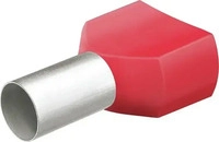Knipex Aderendh&uuml;lse Twin mit Kragen 8 mm 2 x 1mm2 a 200 St&uuml;ck - 97 99 372 (200