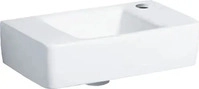 Geberit Renova Compact Handwaschbecken 400 mm x 250 mm mit Hahnloch rechts ohne
