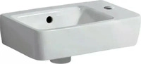 Geberit Renova Compact Handwaschbecken 400 mm x 250 mm Hahnloch rechts - Wei&szlig; Alpin