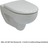 Geberit Renova Tiefsp&uuml;l-WC sp&uuml;lrandlos 4,5 / 6 Liter wandh&auml;ngend - Wei&szlig; Alpin -