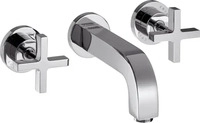 Axor Citterio 3-Loch Waschtischarmatur Kreuzgriff Unterputz Ausladung 222 mm - Chrom