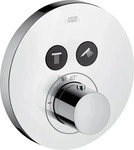 Axor ShowerSelect Thermostat rund f&uuml;r 2 Verbraucher Unterputz - Chrom -...