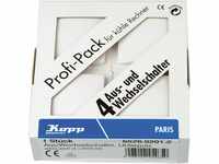 Kopp Profi-Pack á 4 Universal- Schalter Aus und Wechsel Unterputz UP Paris Arktis