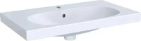 Geberit Acanto Waschtisch mit Hahnloch mit &Uuml;berlauf 750 mm x 422 mm - Wei&szlig; -