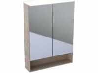 Geberit Acanto Spiegelschrank 2 Türen mit Beleuchtung 600 mm x 215 mm x 830 mm -