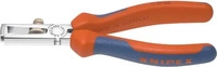 Knipex Abisolierzange verchromt 160 mm mit Mehrkomponenten-Griff - 11 05 160