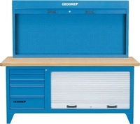 Gedore Blau BR 1500 LH Kombination Werkbank mit Schrank - 6618210