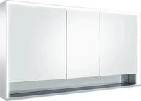 Keuco Royal Lumos Vorbau-Spiegelschrank 3 T&uuml;ren offene Ablage 1400 x 735 x 165 mm -
