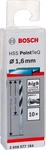 Bosch Zubeh&ouml;r HSS PointTeQ (DIN 338) Metallspiralbohrer - 1,6 mm - 10er-Pack -