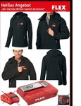 Flex TJ 10.8/18.0 Akku-Heizjacke Softshell ohne Akku Gr&ouml;&szlig;e M Schwarz - 417998