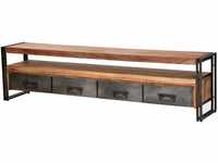 SIT Möbel SIT-Möbel Panama Lowboard 200 x 40 x 55 cm - Antikschwarz /...