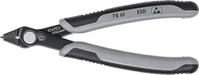 Knipex Elektrischer-Seitenschneider ESD 140 mm br&uuml;niert ohne Drahtk. - 78 61 140 ESD