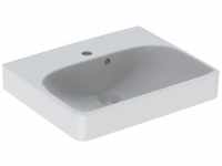Geberit Smyle Square Handwaschbecken mit Hahnloch mit Überlauf 500 mm x 410...
